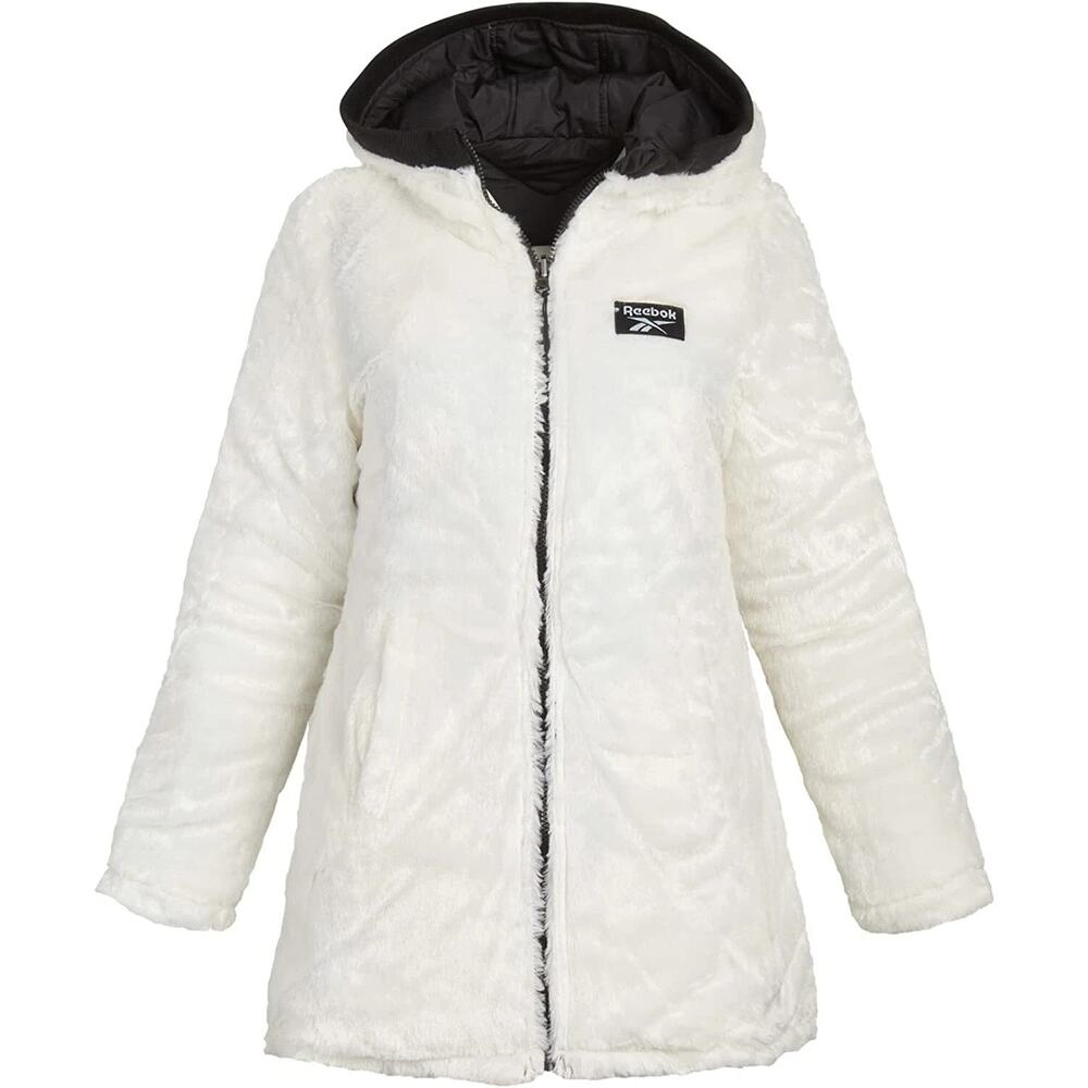 NEW Reebok Women's Reversible Puffer Anorak Sherpa Lined Jacket XL - Picture 8 of 12